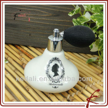 Lady ceramic perfume bottle